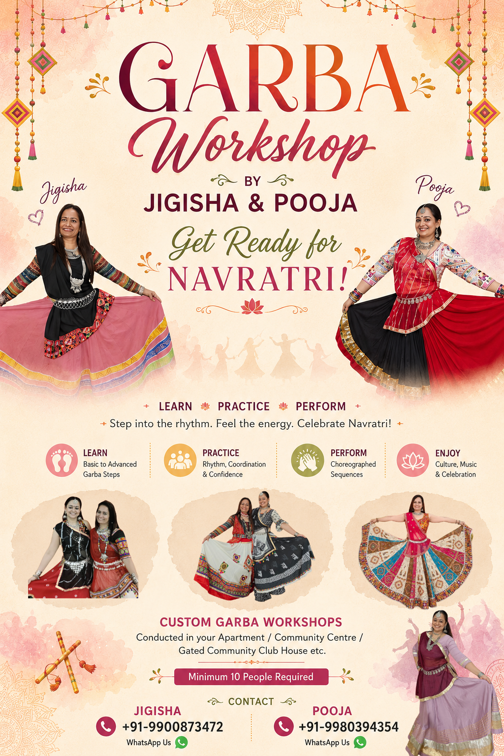 Garba Workshop in Bangalore by Jigisha and Pooja